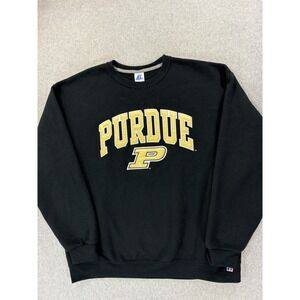 Purdue Boilermakers Russell Athletic Stitched Campus Sweatshirt (Men's XL) Black